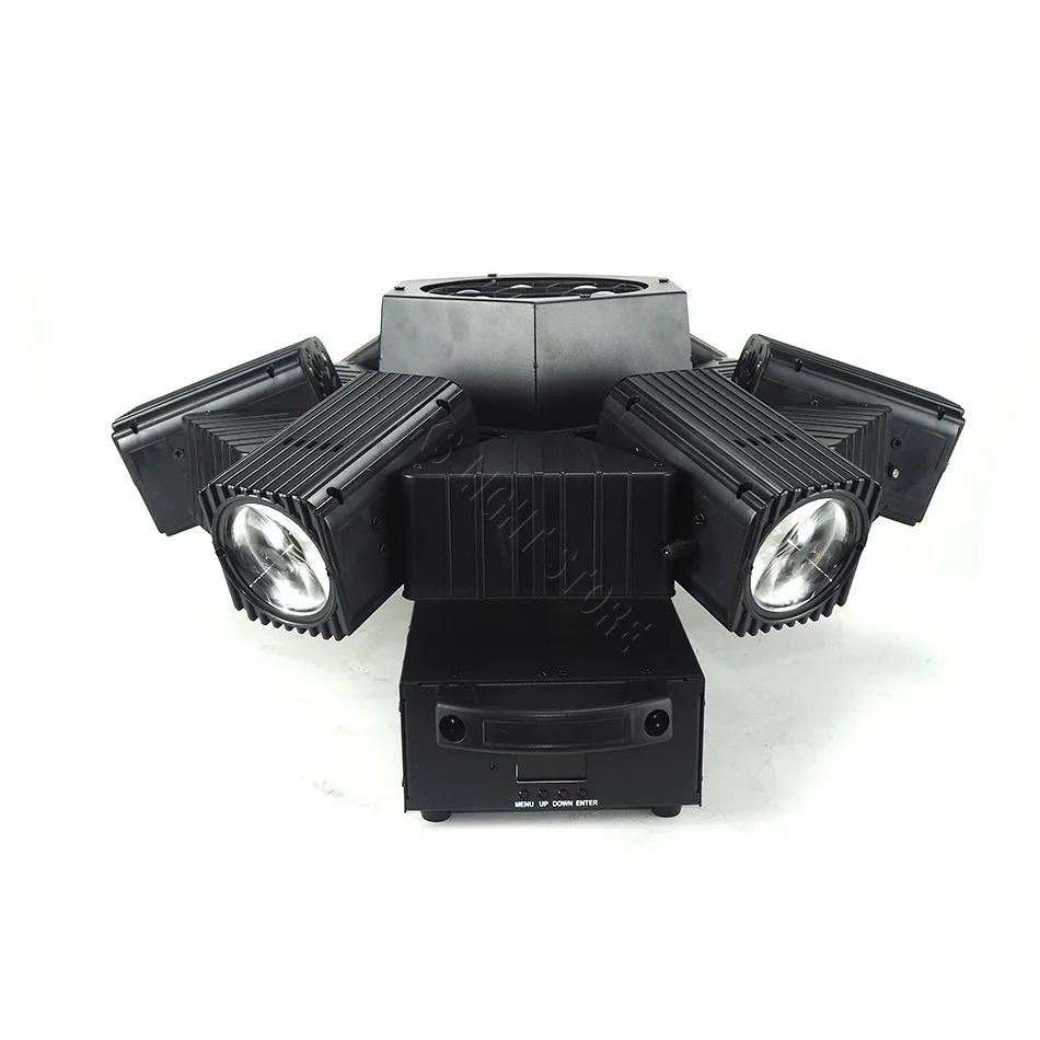 Светодиодный освещение DMX512 с вращающейся подвижной головкой светодиодный сценический эффект лампы 6x30 Вт RGBW световой луч для сцены для DJ диско День рождения свадьба