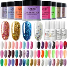 Лазурный красота Неон фосфор блеск ногтей порошок светящийся пигмент пыль блеск DIY Дизайн ногтей флуоресцентный глиттер пудра украшения