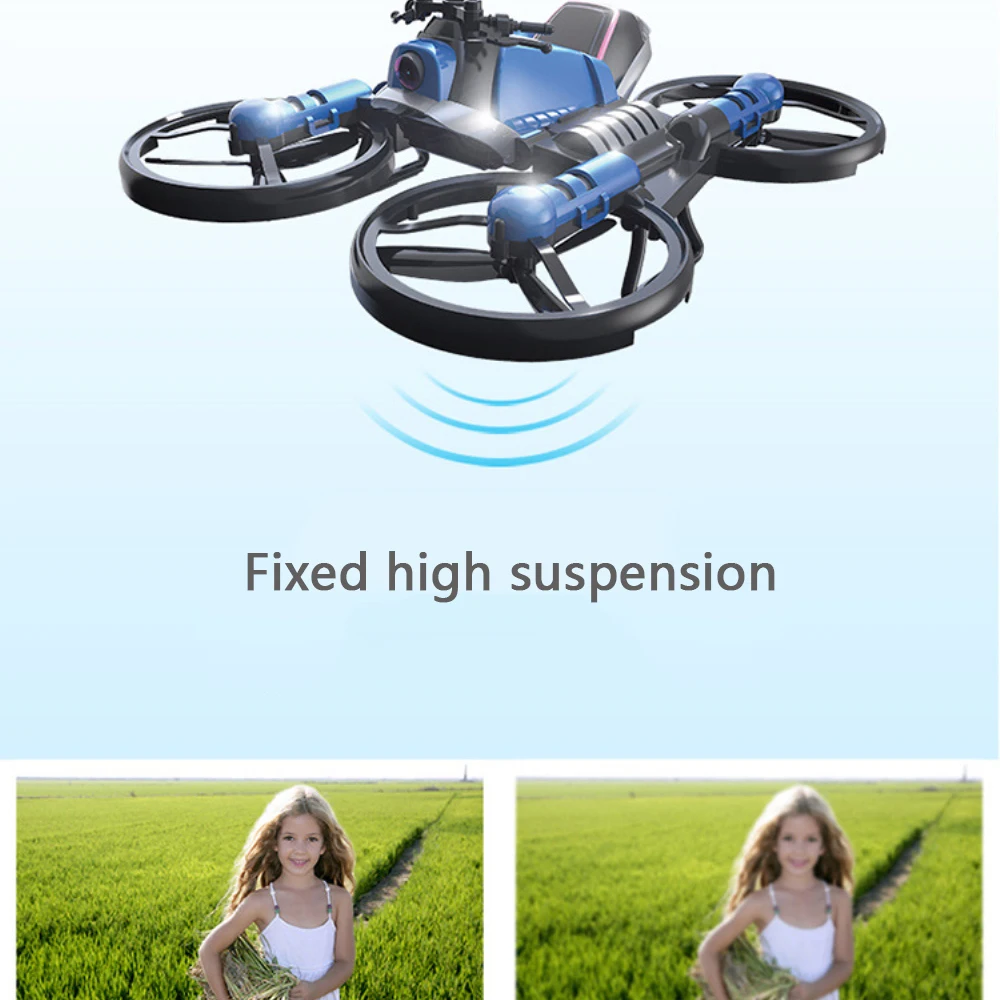 US $114.10 2 In 1 Wifi Fpv Rc Drone With Hd Camera Hight Hold Mode Rc Quadcopter Transformation Rc Motorcycle Helicopter Creative Toy