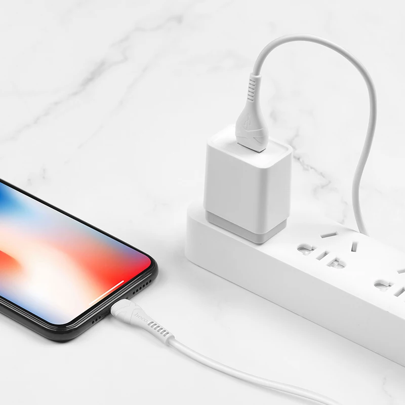 HOCO X37 USB кабель для iphone Xr X Xs Max 8 7 6 plus 6s 5 Быстрая Зарядка Кабели зарядное устройство для мобильного телефона для iphone ipad