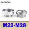 Stainless Steel M22 to M28 Thread Connector Faucet Joints Water Tap Adapter  Water Purifier Accessory Garden Irrigation Parts ► Photo 1/6