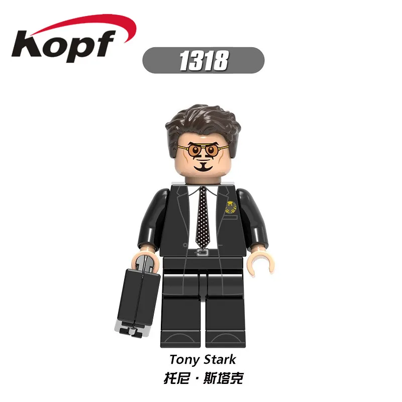 1318 50Pcs No Box 50 шт. строительные блоки Супер Герои Робер баннер Брюс Пегги Картер Тони Старк Стива Роджерс Куклы Фигурки для детей игрушки X0264 - Цвет: 1318 50Pcs No Box