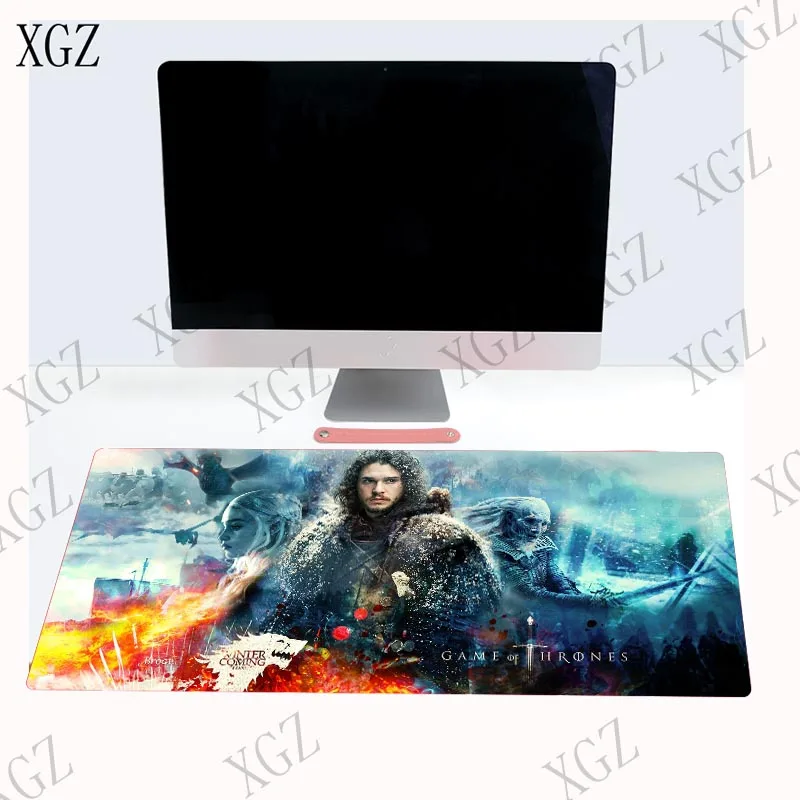 Большой игровой коврик для мыши с замком для игры в трон из фильма XGZ, коврик для клавиатуры, стол для ноутбука, компьютера, геймера, коврик XXL