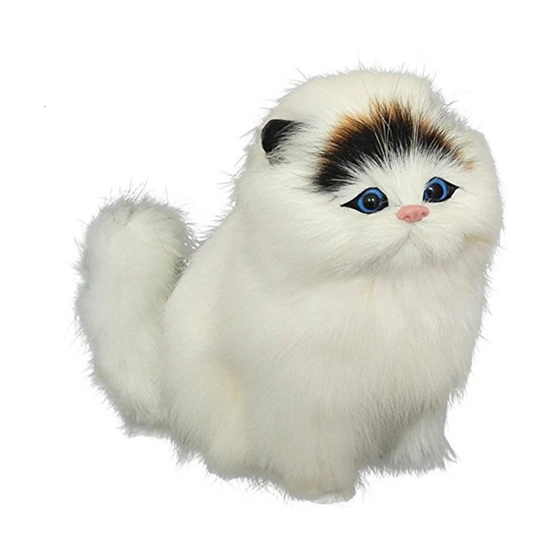 emulation Lovely Animal Plush children's toys Toy Kids As a gift for festival kitten - Цвет: A