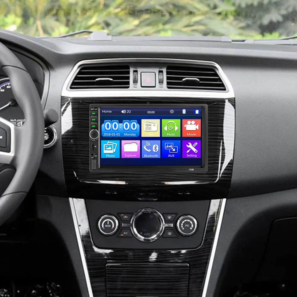 FM/USB/AUX Автомобильный Bluetooth MP5 Универсальный TF Авто MP5 плеер для автомобильной стерео Прямая