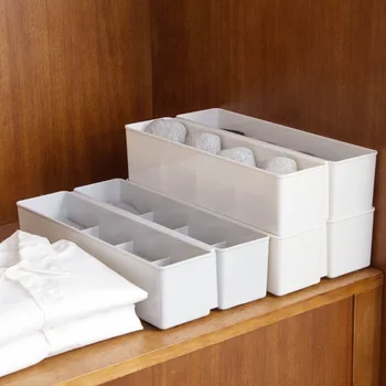 

Two-row Underwear Organizer Storage Box Drawer Closet Organizers for Underwear Bra Scarf Socks Container Makeup Boxes
