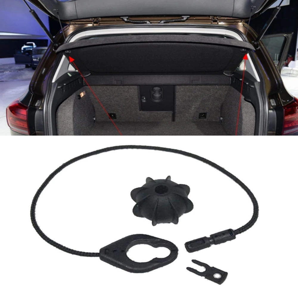 Новый задний ремень для крепления крышки багажника автомобиля сатиновый черный
