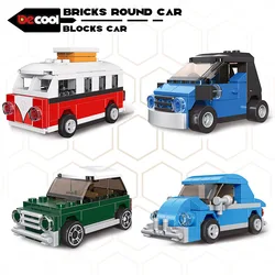 DECOOL City – blocs de construction de voiture ronde, briques de traction, camion, véhicule, navette, Bus, course technique, voitures de vitesse, jouet pour garçons 