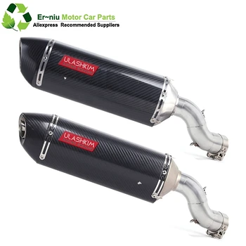 

Motorcycle Full System Exhaust Escape Slip-On For kawasaki Ninja 900 Z900 Modified Middle Link Pipe