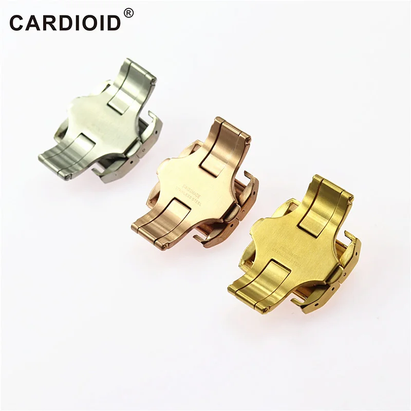 HAOCI 18/21 мм браслеты для часов из нержавеющей стали застежка для CARTIER элегантные Santos застежка Качество ремешок застежка