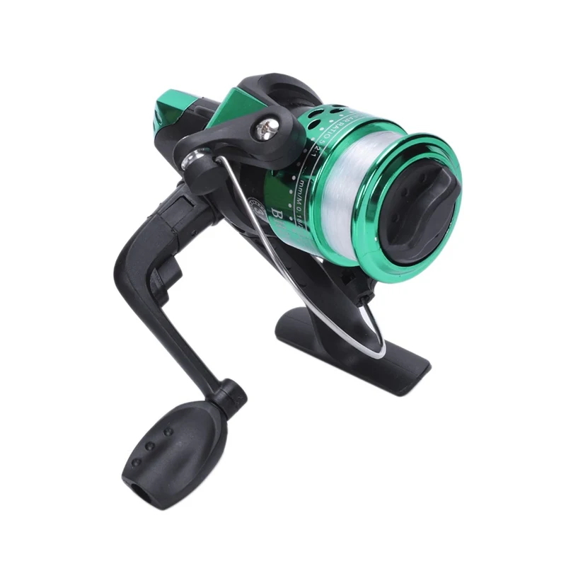 

Electroplating Fishing Reel Gear Ratio 5.1: 1 Spinning Reel With Fishing Line Hot New Style Green