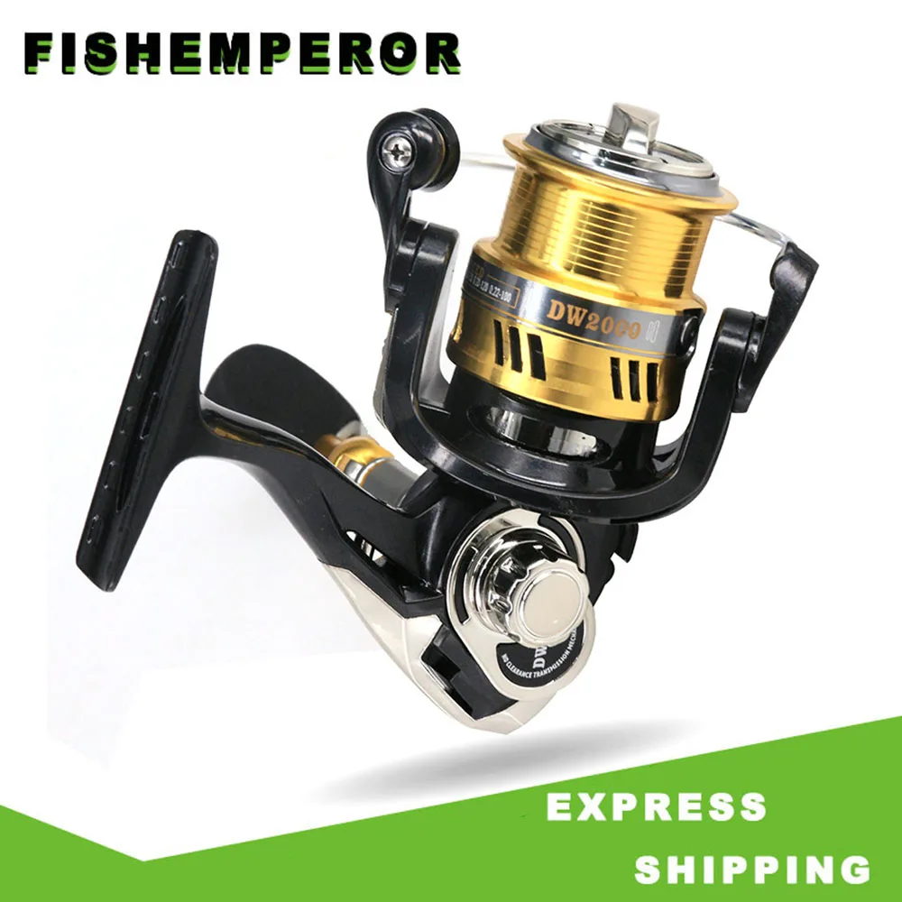 

Spinning Reel DW2000-3000 Series Fishing Reel Type Sea Rock Lure Fishing Reels Metal Spool Pesca Carretilha 6.7:1Speed Ratio