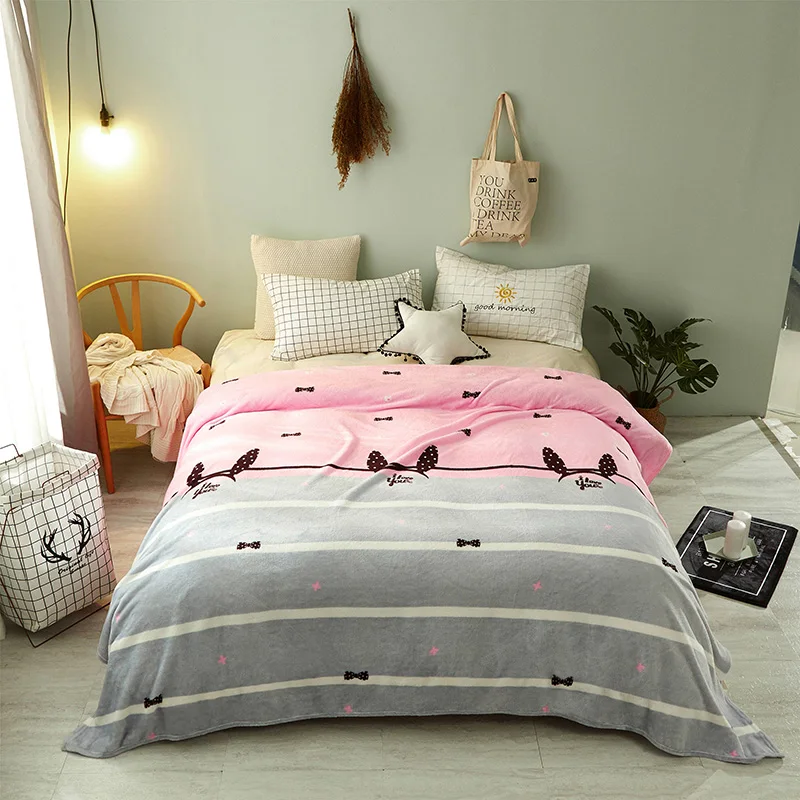 LREA плед домашний текстиль супер розовый взрослый флисовый покрывало на кровать мягкий автомобиль путешествия Пледы для дивана