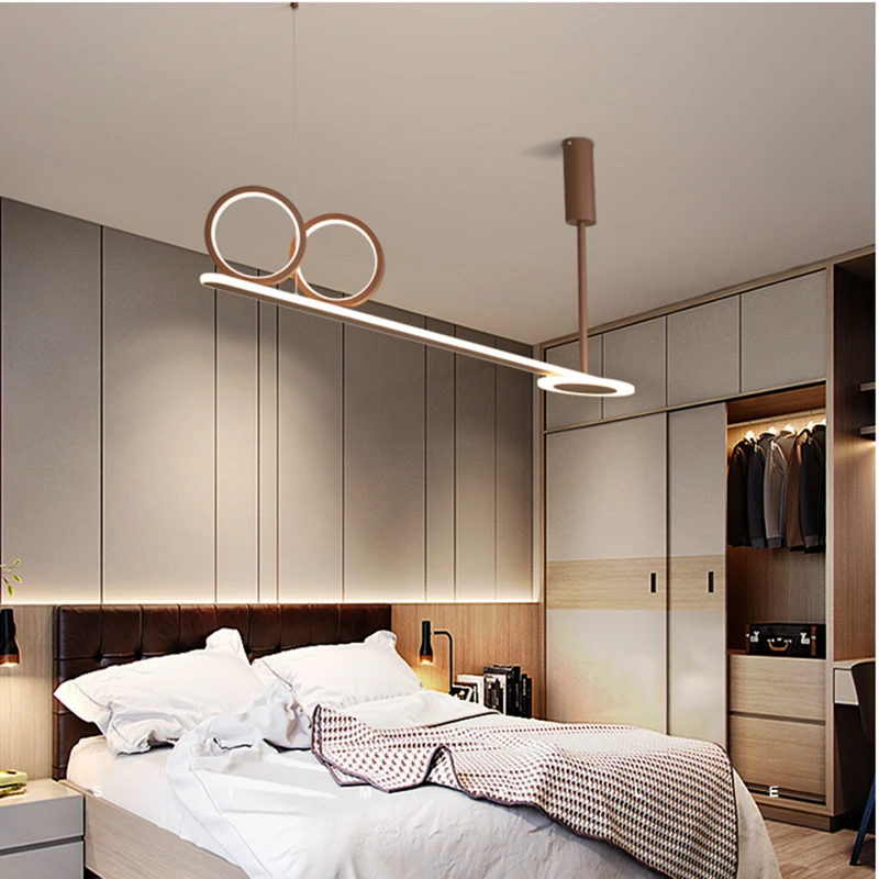 

Chandelierrec AC90-260V Modern pendant light LED pendant lamp living room bedroom kitchen salon dimming hanging lighting abajour