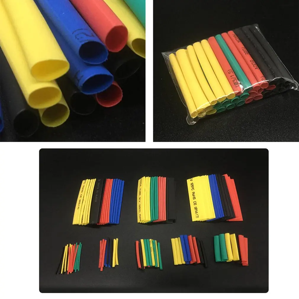 328Pcs/pack Polyolefin Shrinking Assorted Heat Shrink Tubing Insulated Sleeving Tubing Set Heat Shrinkable Tube Wrap Wire