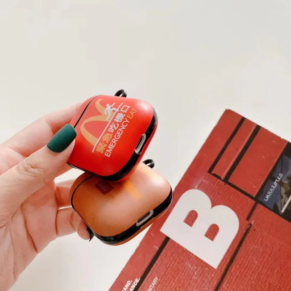 Чехол для airpods, забавный упаковочный мешок mcdonald's, Модный мягкий чехол для Apple, новинка Airpods 1/2, чехол, беспроводной Bluetooth, чехол для наушников
