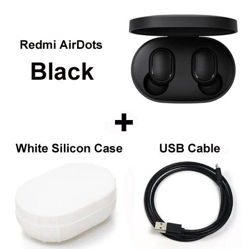 Set 1 Оригинальные беспроводные Bluetooth наушники Xiaomi Redmi Airdots, Bluetooth 5,0 с микрофоном, голосовое управление - Цвет: Set 1