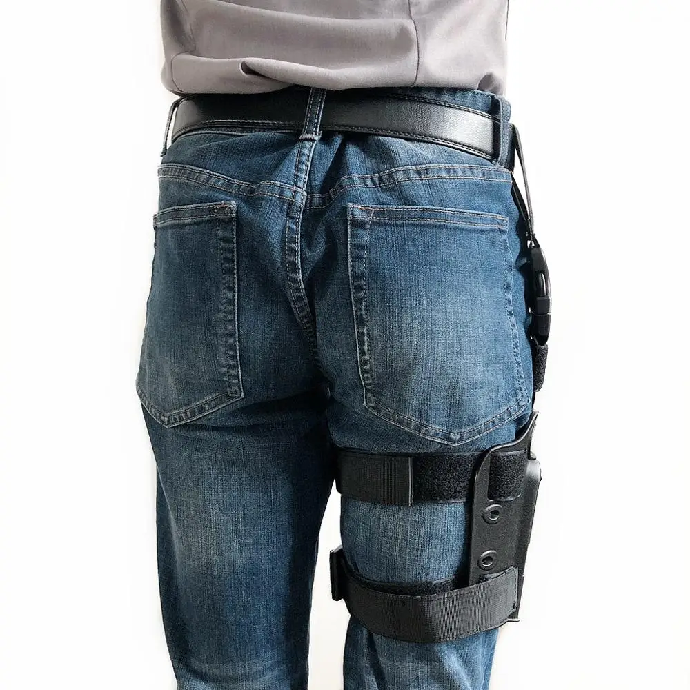 Tactical Drop Leg Platform for Glock 17 19 Colt 1911 P226 USP Pistol Thigh Holster Paddle Adapter Hunting Gun Accessories