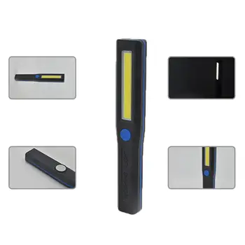 

Portable 3 Mode COB Flashlight Torch LED Work Light Magnetic COB Lamp For Outdoor Camping AAA Battery For Camping Light
