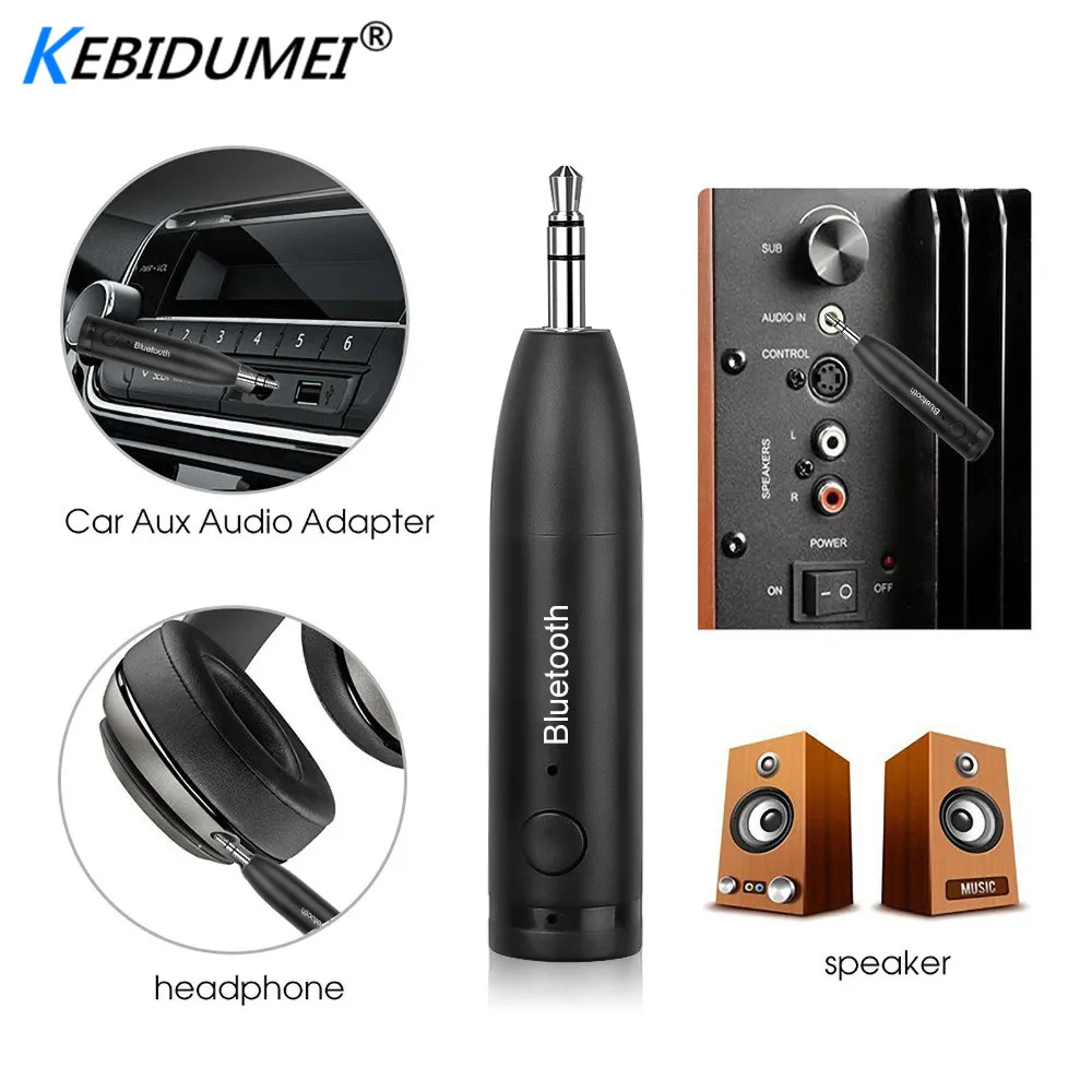 Kebidumei Bluetooth 5,0 в приемник автомобильный AUX 3,5 мм музыкальный Bluetooth аудио приемник вызов Авто адаптер BT5.0 музыкальный приемник