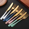 Steel Cutlery Set Gold Cutlery Set Stainless Steel Cutlery Western Dinnerware Set Kitchen Knives Spoon Pink Set Dropshipping ► Photo 2/6