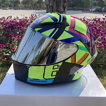 

men and women small wing motorcycle helmet racing helmet full face helmet with silver visor winter safety helmet
