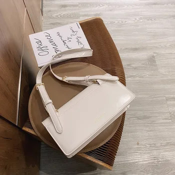 

Vintage Solid Designer Green Baguette Bags for Women 2020 Luxury Small Purses and Handbags PU Leather Shoulder Bags Bolsos Mujer