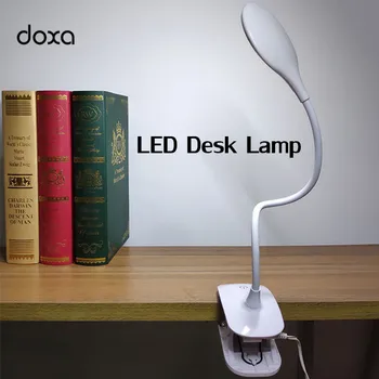 

LED Desk Lamp USB Plug-in Soft Light Table Light For Dormitory Desk Learning GY246 3 Modes Touch Dimming Small Clip Desktop Lamp