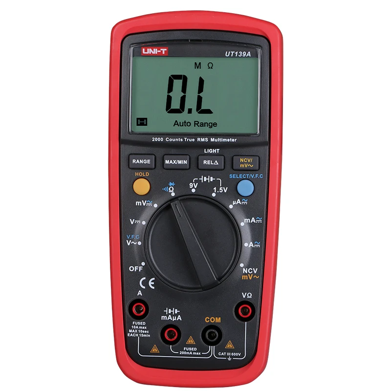 UNITÀ di UT139E di Alta Precisione Multimetro Digitale a Vero RMS Auto Gamma NCV Temperatura Capacità 6000 Conteggio Frequenza LPF UT139S