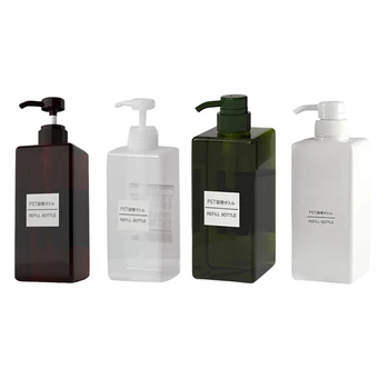 

Portable Body Lotion Shampoo Cream Press Pump Empty Bottle Reusable Dispenser