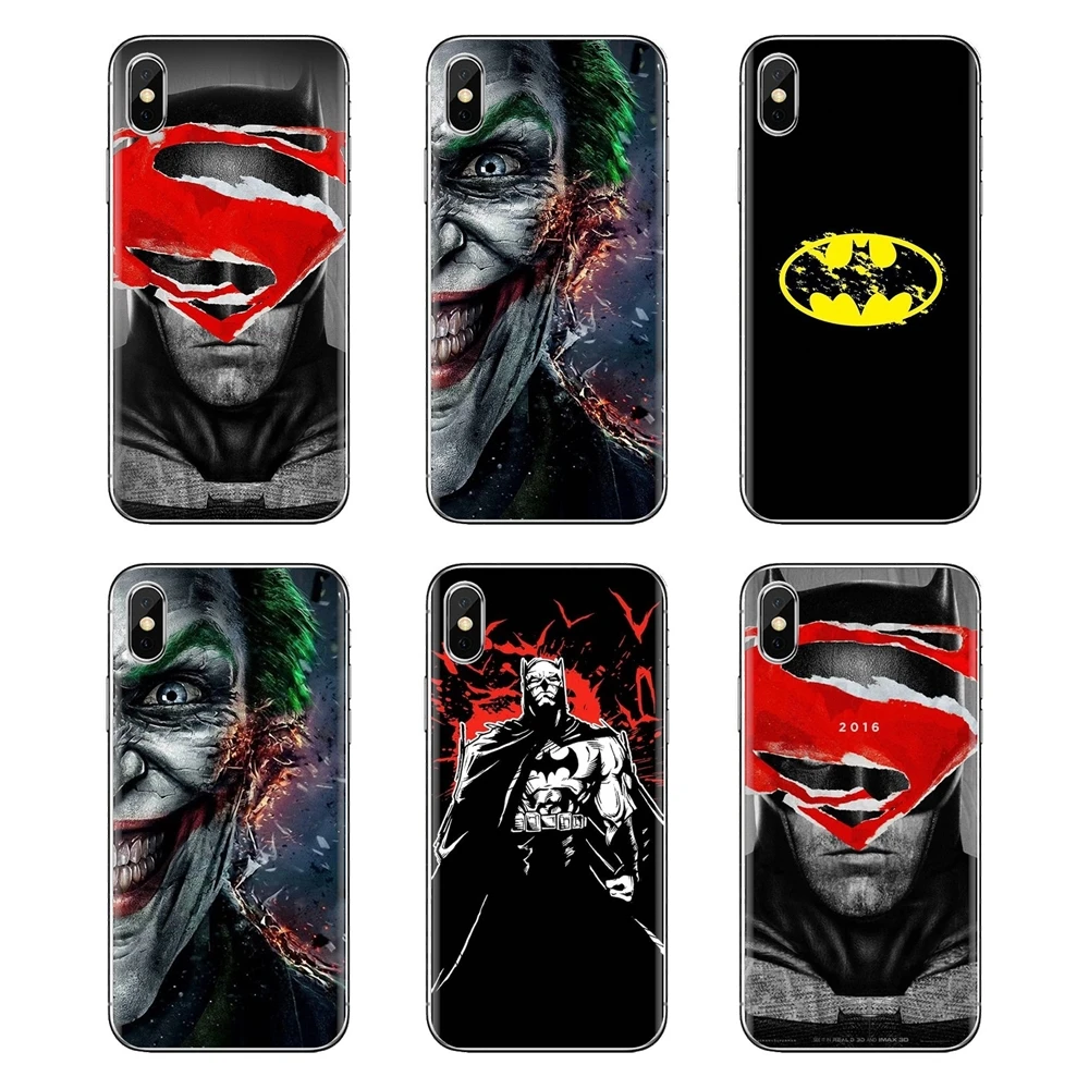 For Samsung Galaxy A3 A5 A7 A9 A8 Star A6 Plus 2018 2015 2016 2017 TPU Transparent Shell Cases Dc Comics Batman Joker super hero |