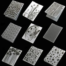 

Stars Flowers Butterfly Plastic Embossing folder Template for DIY Scrapbooking Craft Photo Album Card Holiday Handmade Decor