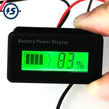 

Mini Battery Capacity Indicator LCD Display Voltmeter Percentage Power Monitor For 12V-48V Lead Acid Battery 2S-17S