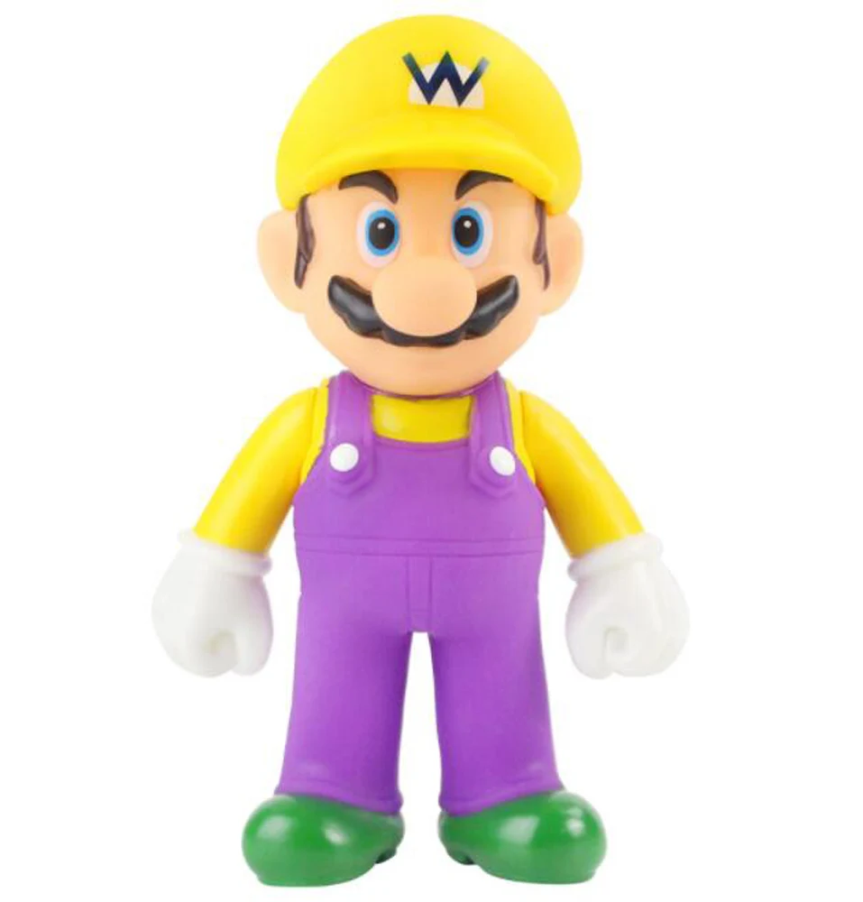 EMS 100/лот 15 видов стилей Super Mario Bros Odyssey Cappy Mario Luigi Waluigi Wario 12,5 см ПВХ фигурка модель - Цвет: Wario Mario