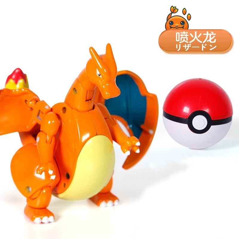 100% Оригинальный TAKARA TOMY Покемон Пикачу тыкать деформация мяч фигурки героев Mewtwo