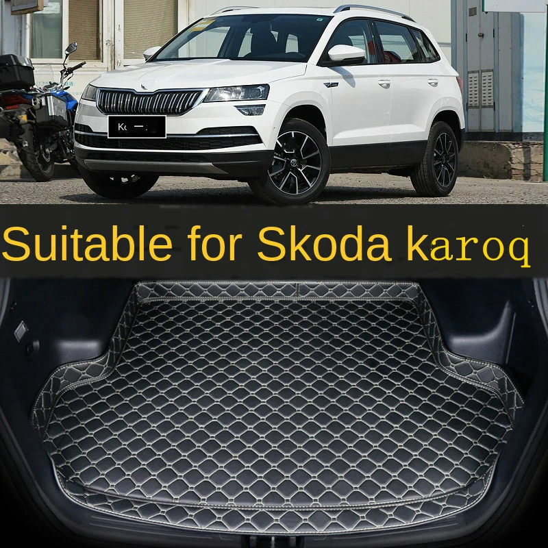 Estera de maletero de coche, estera de maletero para Skoda Karoq