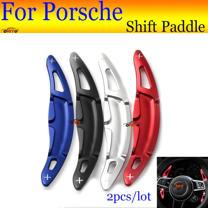 

Car Steer-Wheel Extend Shift Paddle Auto Accessory Aluminum Alloy Car Styling red/blue/black/sivlery Fit For Porsche 718 911 918