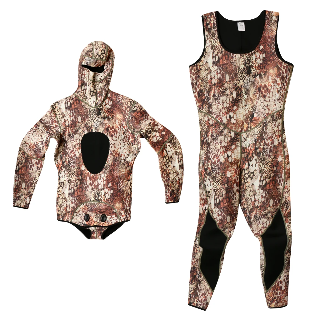 

3mm Neoprene Mens 2-piece set Full Length Wetsuit Surfing SCUBA Diving M-XXL Diving Wetsuits for Water Sports
