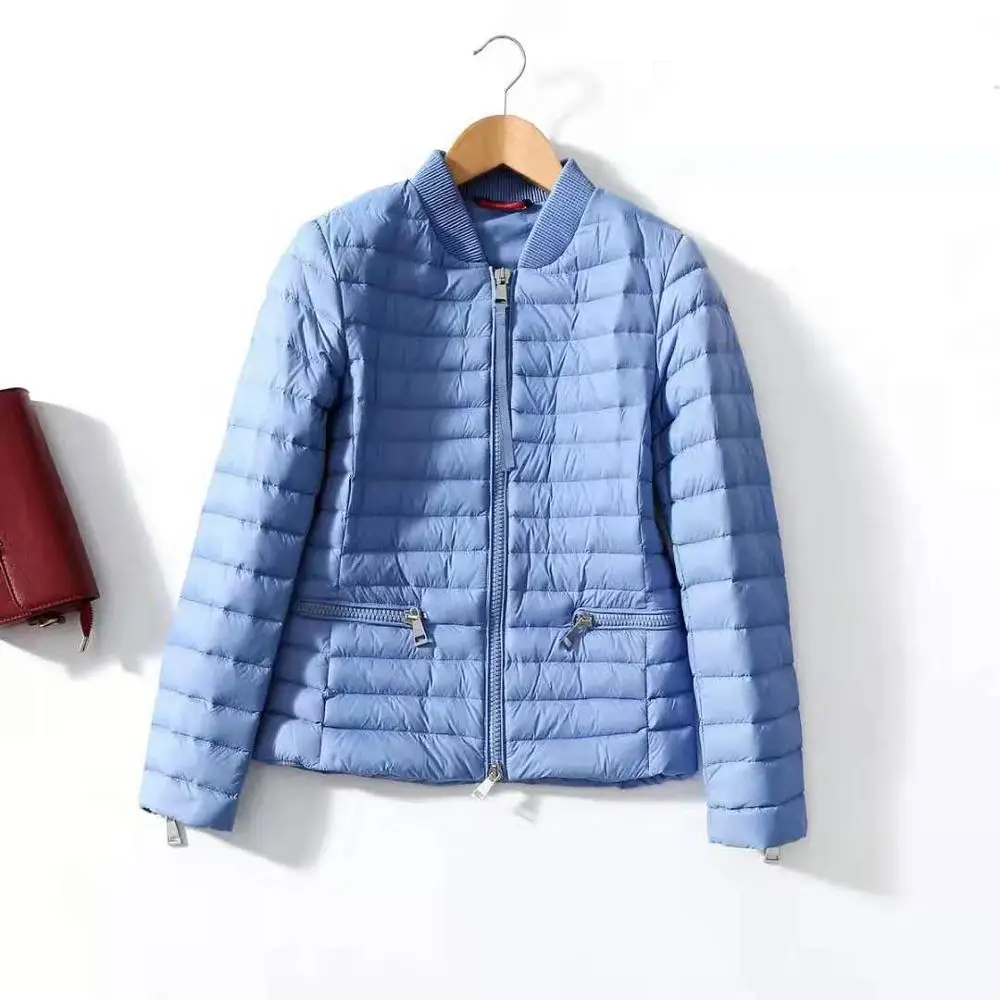 

2019 Winter brand Monclaire Coat Ultra Thin Down Jacket Women Blue Black Down Puffer Jacket monkler Girl Lady
