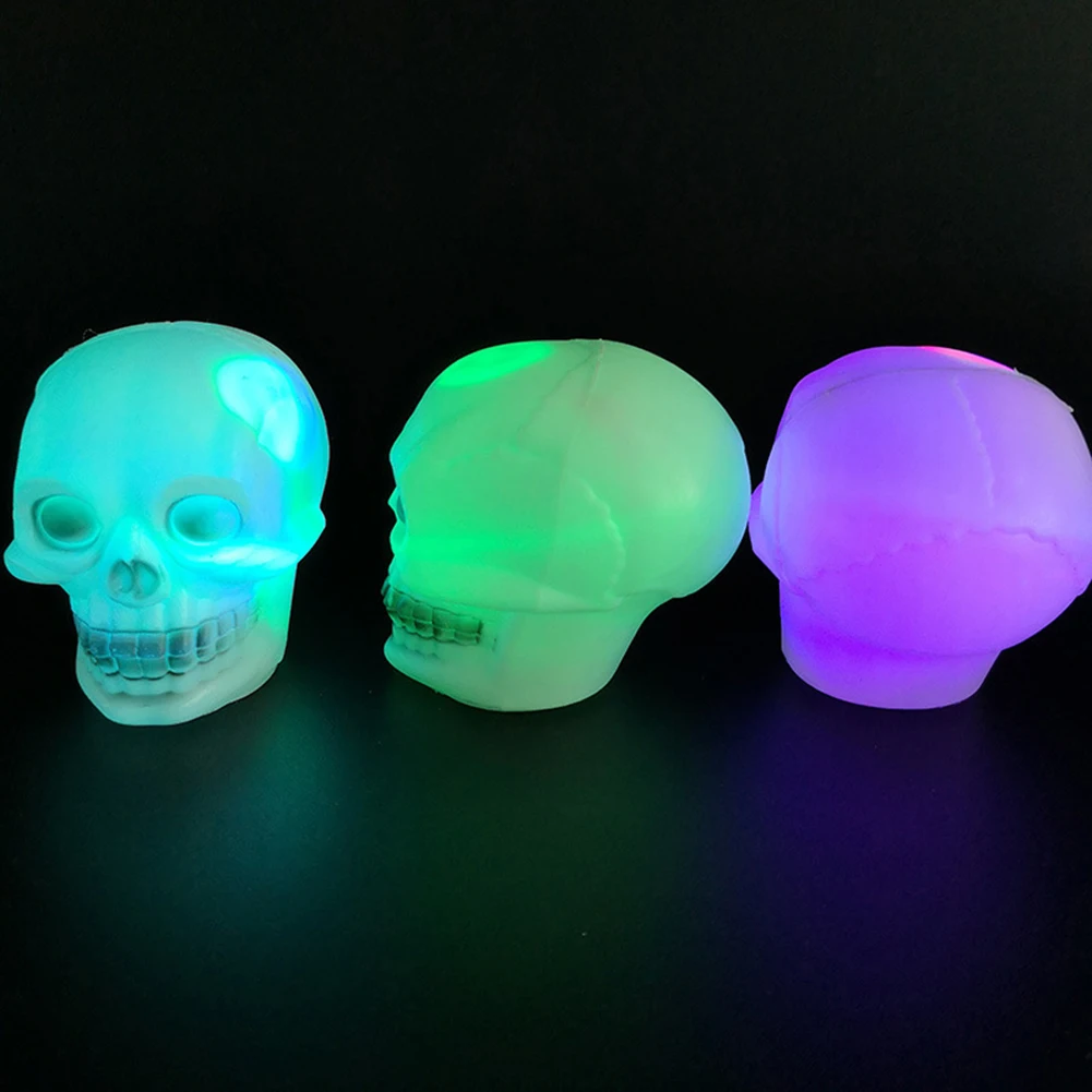 Хэллоуин 3D светодиодный цвет люминисцентный ночник череп Тыква Изменение лампа "Хэллоуин" Дом с привидениями бар Декор