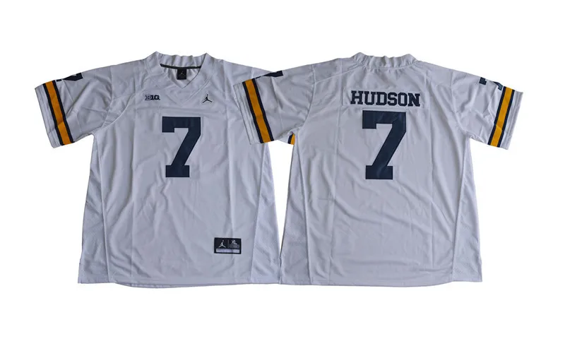 Мужские трикотажные изделия Michigan Wolverines Khaleke Hudson 7 college