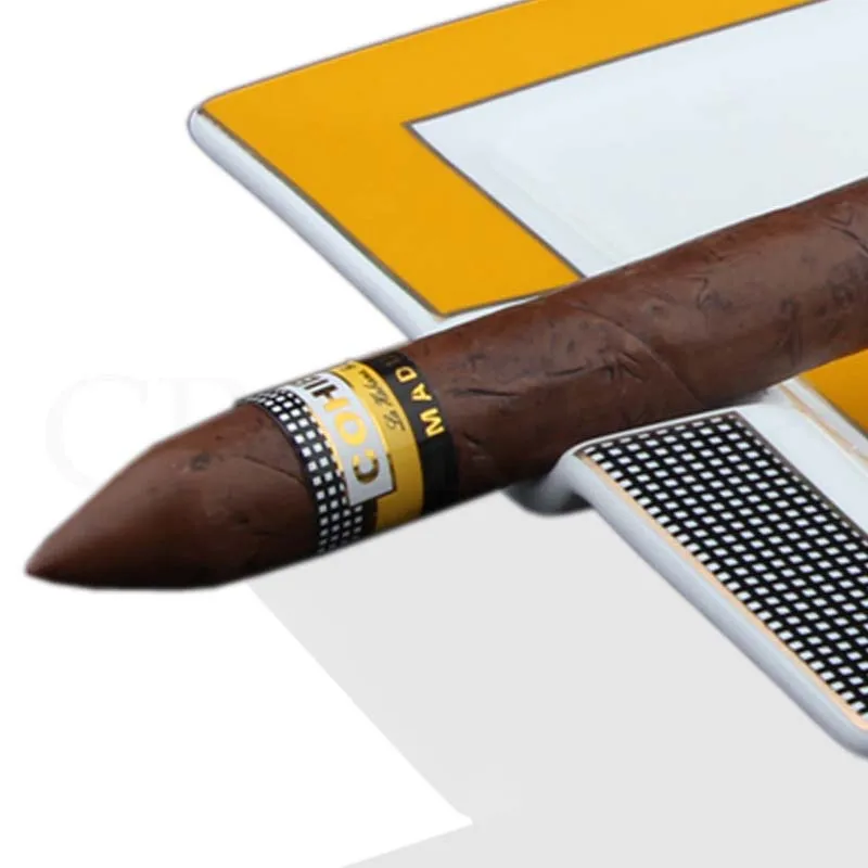 COHIBA пепельница для сигар, керамическая переносная домашняя пепельница, большая пепельница для сигар, пепельница, роскошная квадратная, Cenicero, для улицы, W/Подарочная коробка