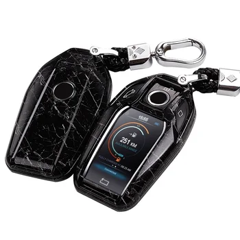 

Car ABS Key Case Cover Car LED Display Key Cover Case for BMW 5 7 series G11 G12 G30 G31 G32 i8 I12 I15 G01 X3 G02 X4 G05 X5 G07