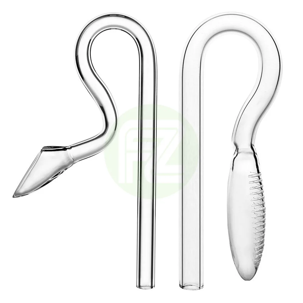 VIV ADA Quality Clear Glass 10mm Mini Size Violet Inflow Outflow For Aquarium Filter Pipes And