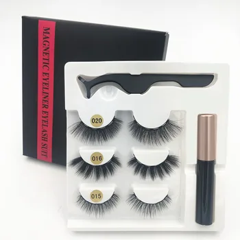 

1/3 pair of magnetic eyelashes, natural false eyelashes, eyelashes, tweezers + eyeliner + false eyelashes, eyelash makeup set