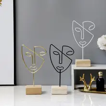 

Face Art Decor Abstract Smooth Surface Nordic Style Abstract Face Art Decor Art Face Sculpture Abstract Face Statue