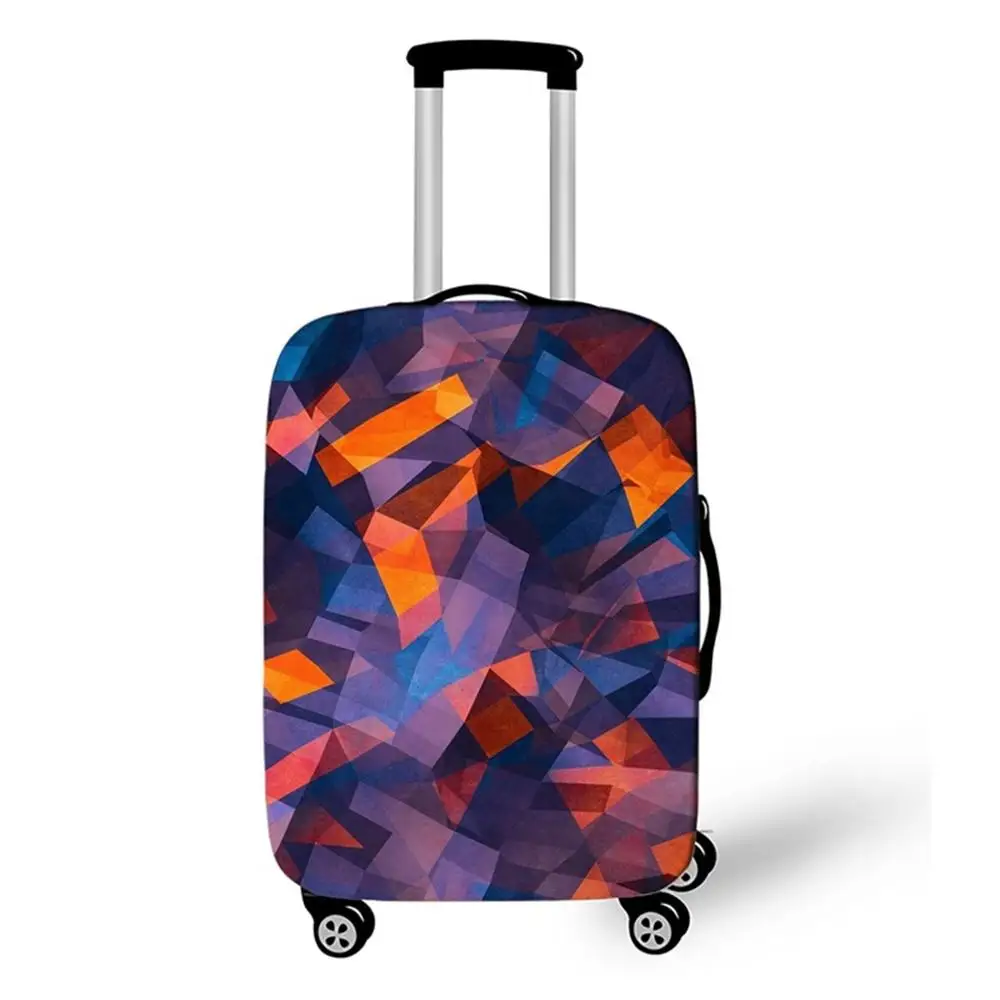 Модный Радужный чемодан защитный чехол эластичные чемоданы пылезащитный чехол Аксессуары для путешествий Organizadores 18-32 xl дюймов - Цвет: 4