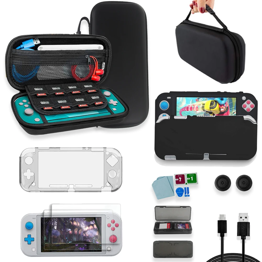 Набор игровых аксессуаров дорожная сумка для переноски Joycon защитная крышка