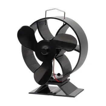 

3 Blade Heat Powered Stove Fan for Wood Fireplace Log Burner Quiet Eco Friendly Y5GA
