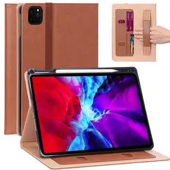 

Magnetic Smart Leather Case for iPad Pro 12 9 Case with Pencil Holder Tablet Cover Funda for iPad Pro 12 9 Case 2020 + Pen